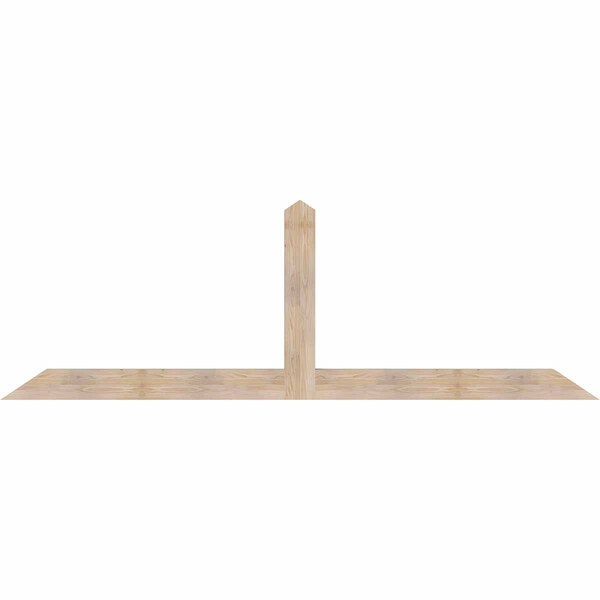 Ekena Millwork Portland Smooth Timber Gable Bracket, Douglas Fir, 108"W x 36"H x 3 1/2"D x 5 1/2"F, 8/12 Pitch GBW108X36X0406POR00SDF - main